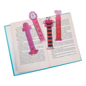 4 1/4" Bulk 48 Pc. Valentine's Day Character Ruler Bookmarks