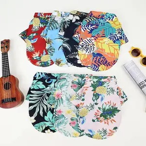 Hawaiian Shirt Clothing for Cats and Dogs, Breathable Beach Style, Fashionable and Fresh, Suitable for Small, Medium, and Large Pets