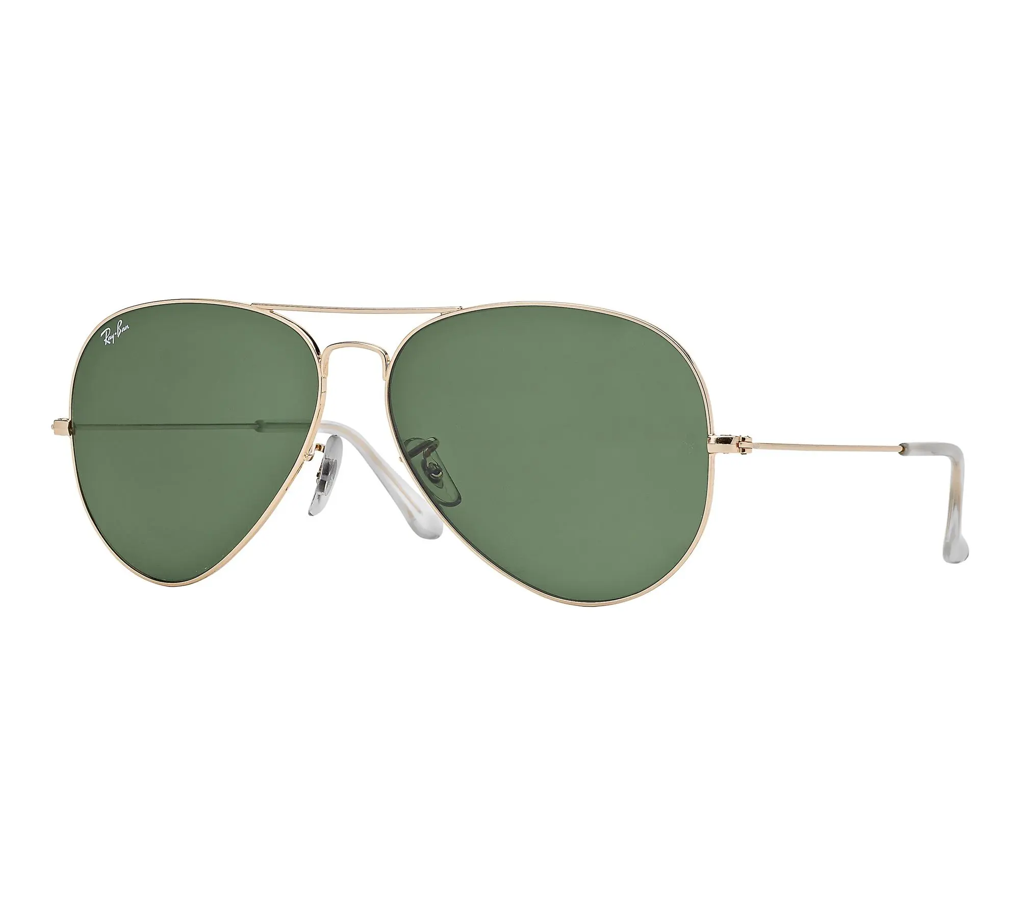 Ray-Ban Aviator Classic Sunglasses-Polished Gold/Green-62mm