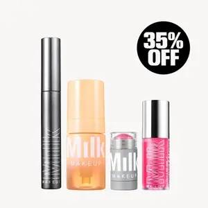 Milk Makeup Ready in a Rush Vol. 1 Bundle - Lip + Cheek Rally, KUSH Lip Oil Pink Magic, Cloud Glow Primer, Quick Everyday Makeup Skin Care Set