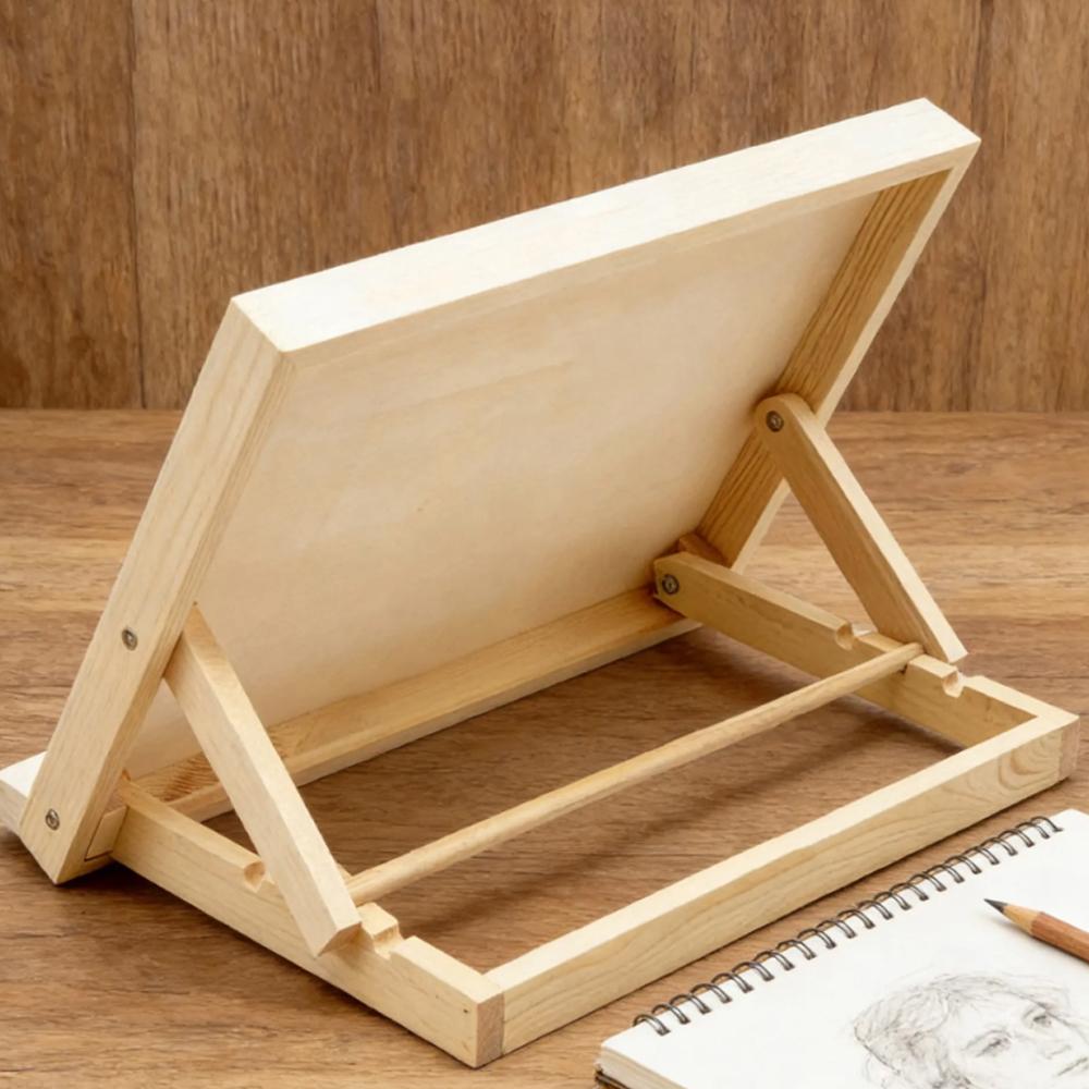 Adjustable Wooden Diamond Painting Easel Stand - Desktop Holder for Diamond Art, Drawing Save Your Neck & Back! Adjustable Drawing Easel for Desktop