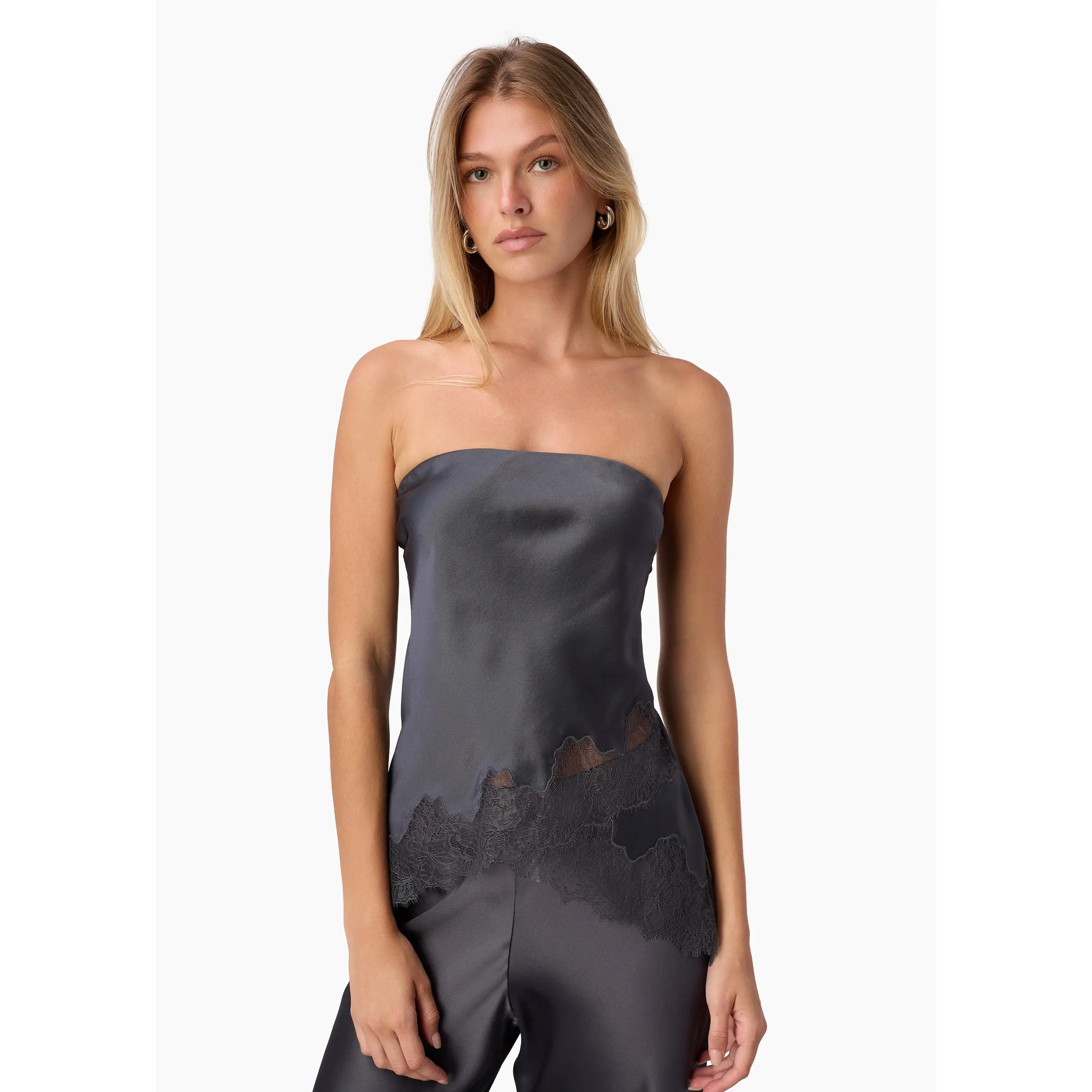 Odessa Strapless Camisole Coal