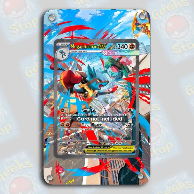 Mega Lucario ex SAR Custom Extended Art Card Holder