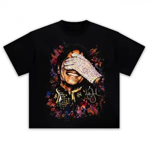 MICHAEL JACKSON - THE GLOVE TEE & LS & HOODIE, Graphic T-Shirt, Gift for Men, Gift for Women, Crew Neck T-shirt, Trending T-shirt Summervibes