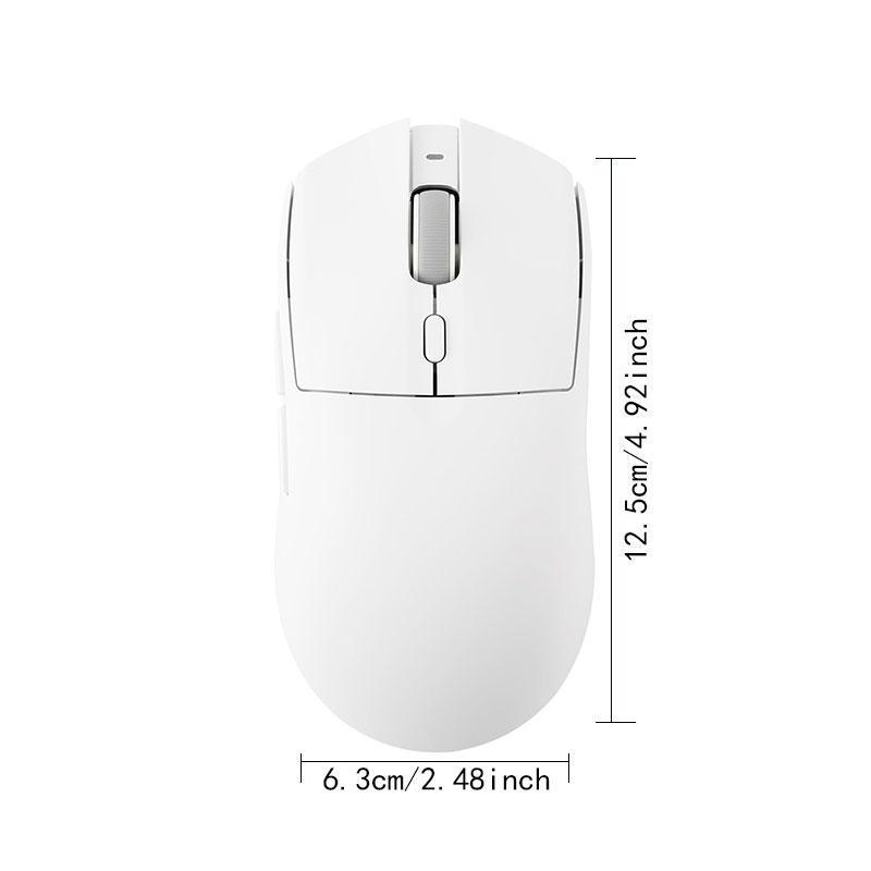 AJAZZ AJ139 V2 MC Wireless Gaming Mouse, PAW3311 Sensor, Low-Latency Tri-Mode (USB-C + 2.4G + BT), Wireless Charging Base, Lightweight 66g Design, 1K Polling Rate, 500mAh Long-Lasting Battery, Multi-System Compatibility, Esports and Office Use