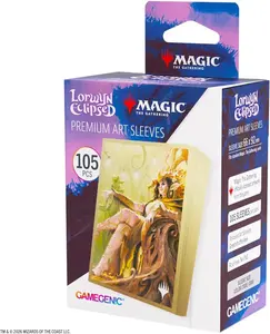 Gamegenic Magic: The Gathering Lorwyn Eclipsed Premium Art Sleeves - High Perfect Morcant Design, 105 Textured Matte Sleeves, Smooth Shuffle & Card Protection, Full-Color, Acid-Free, PVC-Free