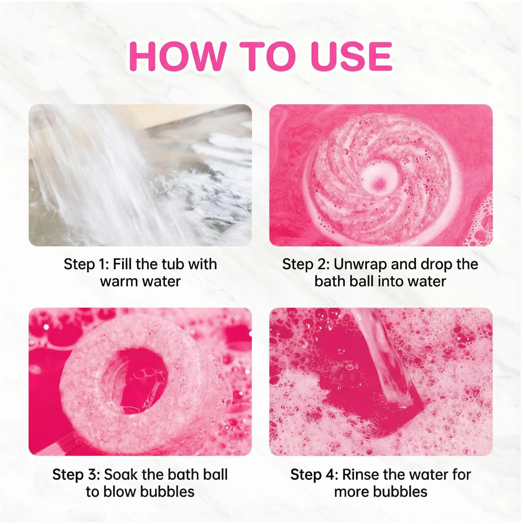 Bubble-Blowing Kids Bath Bombs with Bubble Effect, Organic Alcohol-Free Gentle Natural Formula, Cleansing Skin- Bubble-Blowing Kids Bath Bombs with Bubble Effect, Organic Alcohol-Free Gentle Natural Formula, Cleansing Skin-