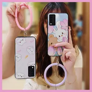 Protective Cute Phone Case For TCL T-Mobile Revvl V+ 5G/Revvl V Plus 5G Creative Anti-knock Personality Waterproof Funny Back Cover Soft Case Dirt-resistant Cartoon Youth Ring