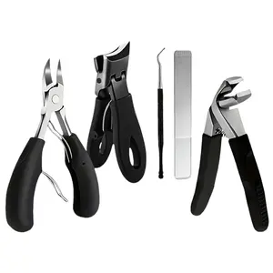 Professional 5-Piece Nail Clipper Set, Nail Care Tool, Stainless Steel Manicure & Pedicure Tool Kit, Home & Salon Use, Durable Design