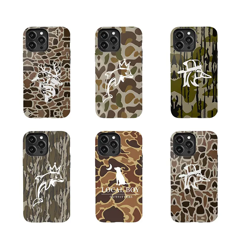 Outdoor Adventure Camo Phone Case Series, Suitable for iPhone 17 16 15 14 13 12 11 Pro Max Plus Gorpcore Survivalist Aesthetic Rugged Bumper Heavy Duty Hard Shell Premium Drop-Tested Armor Protective Case Everyday Defense Shield