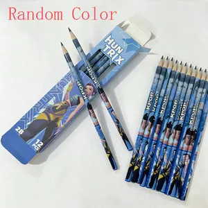 12Pcs Wooden 2B Pencils Graphite Core Smooth Writing Sketch Pencils for Students Artists School Office Use