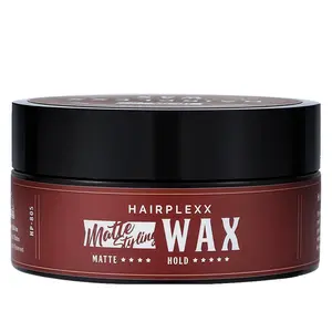 HAIRPLEXX Styling Wax Matte Finish 2.7 oz Paraben Free Gel Haircare for All Hair Types with Strong Hold and Texture Improvement - Comfort