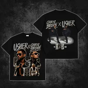 [AT] New Date The R&B Tour 2026 : Raymond & Brown Premium Cotton T-Shirt V2, R&B Music Duo Graphic Tee, Urban Hip Hop Soul Streetwear Shirt, Breezy Concert Tour Merch, Gift for R&B Fans, Vintage Music Tee.