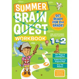 Summer Brain Quest: Between Grades 1 & 2 by Workman Publishing, Megan Butler, Claire Piddock, Mindy Yip, Edison Yan, Rachel Dukes [Paperback Book]