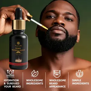 MegustaMe Beard Nourish Elixir for Full & Well-Groomed Beard - Gentle & Natural Ingredients - Perfect for Men with Rough or Unmanageable Beards