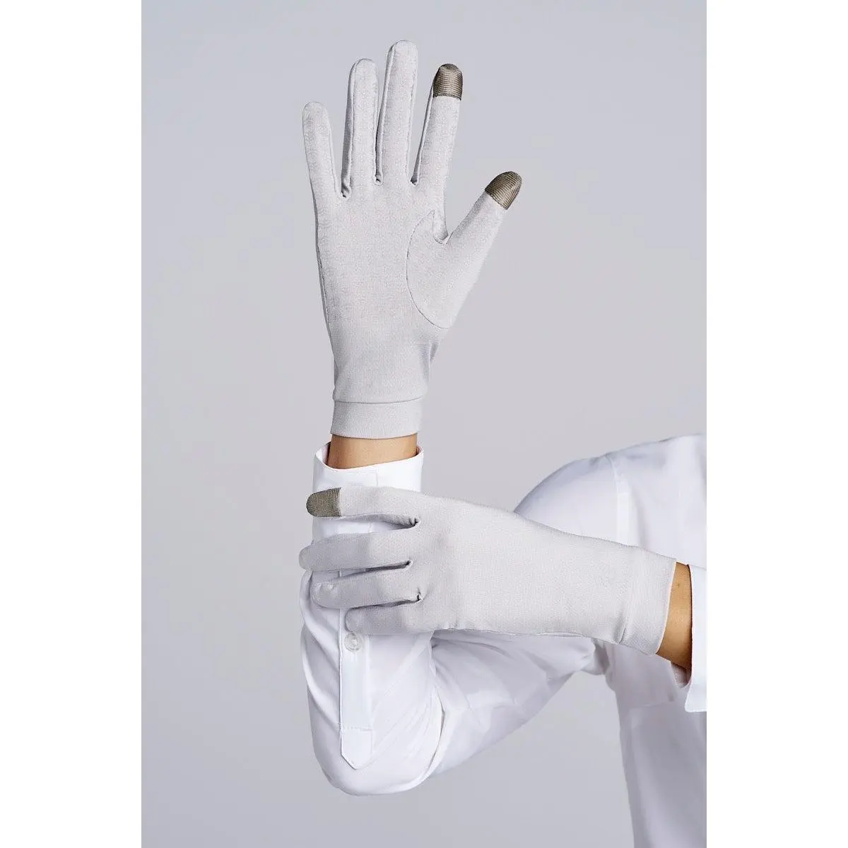 Gannett | Unisex Full Finger Gloves | Sleek Grey