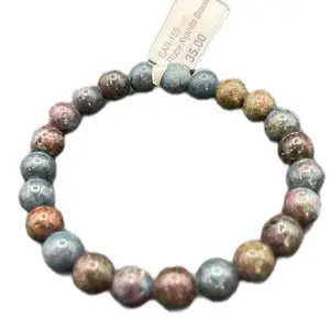 Handmade Ruby Kyanite Natural Stretch Bracelet - Unique Bead Design