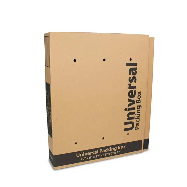 Fits up to 55" TV's,Universal Packing Box, Bubble Roll  4 Foam Corners