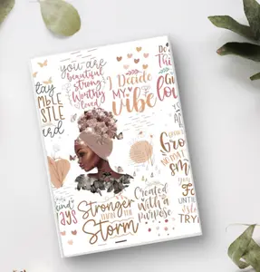Affirmation Hard Cover, Journal, Coworker Gift, Mentor Gift, Christmas Gift Journal - Ruled Line