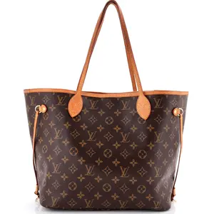 Pre-owned Louis Vuitton Canvas Coated Tote Bags REBAG Neverfull NM Tote Monogram Canvas MM by Rebag