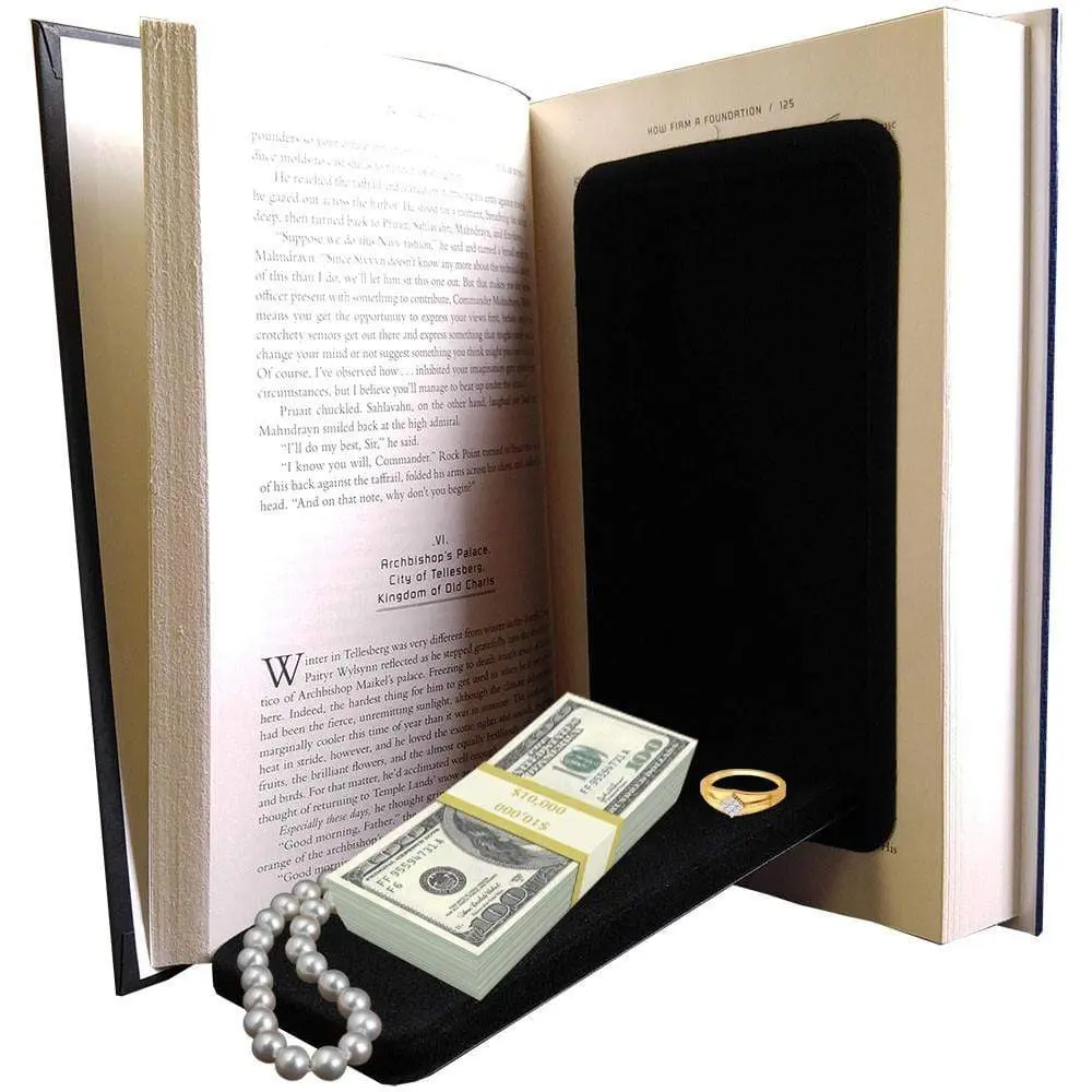 Streetwise Large Hardcover Hidden Diversion Book Safe, Hidden Safebox with Book Appearance, Office Stationery Security Storage Solution, Security Home Safe, Safe Storage