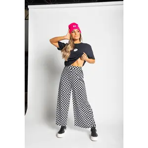 My Reputation Checkered Pants - Black