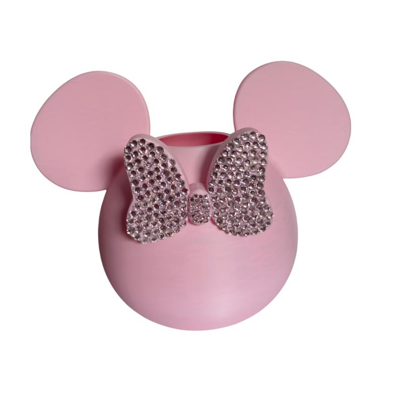 Light Pink Minnie Mouse with Diamonds