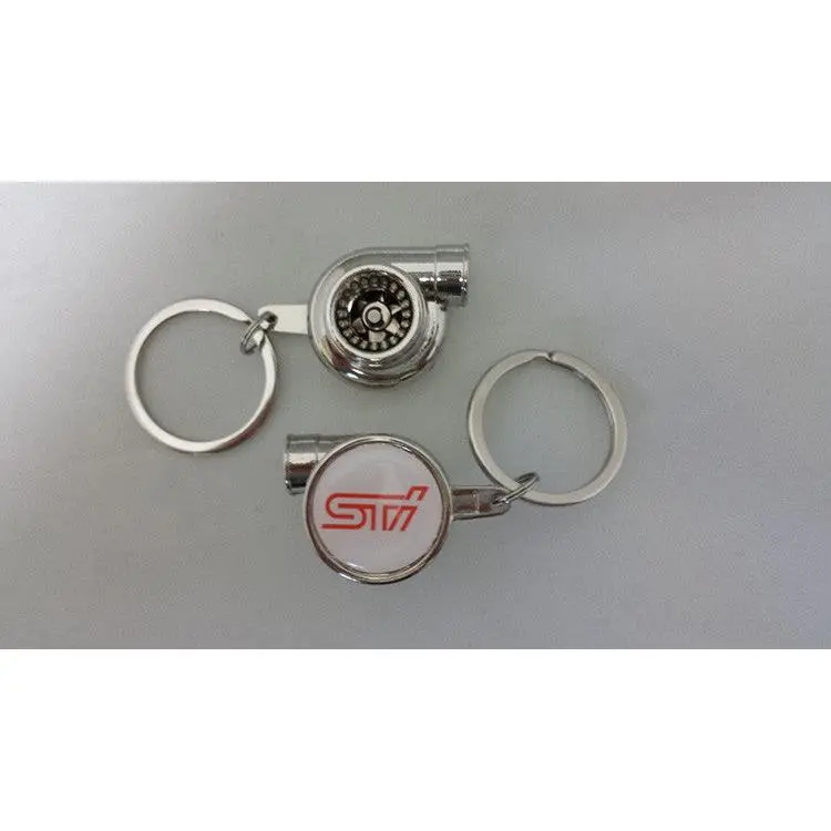 Spinning Turbo Keychain - STi Logo