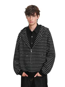 FDR Sparkle Stripe Unisex Zip-Up Hoodie Heavyweight Oversized Cozy Basic Essential Sweatshirt Embroidered logo  Casual Womenswear Long Sleeve Tops #valentinesday #tiktokshopjumpstartsale #valentinesdaygift