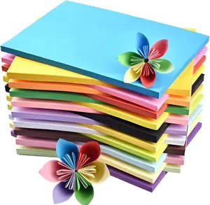 Colored Paper 100 Sheets 20 Assorted Colors A4 Construction Copy Paper 70gsm for School Classroom Supplies Bulk Craft Art Paper for Drawing Painting Arts & Crafts