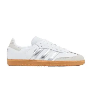 adidas Samba OG Wmns 'White Silver Metallic Grey'