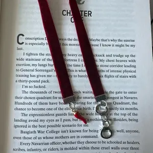 Dark Romance spice and handcuffs velvet ribbon bookmark