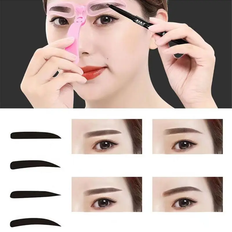 3rd Gen Eyebrow Shaping Kit - Handheld Tool with 8 Shapes Pack, Stencil Guide for Easy Shaping, Makeup Helper for Eyebrow Gels (Beauty & Personal Care)