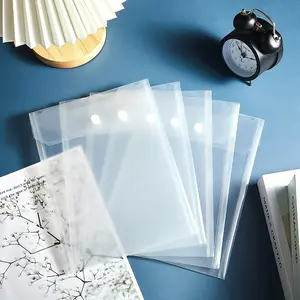 Clear Plastic File Folder, 1 Count Large Capacity Stamp Storage Bag, File Storage Organizer, Office Stationery & Supplies for Home School