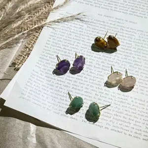 Lamirom Diamond-Cut Crystal Studs - Timeless Minimalist, Precision Sparkle