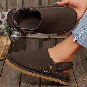 Women's Closed-Toe Sandals Adjustable Strap Versatile Comfy-Sole Casual Indoor Outdoor Shoes