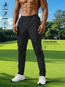 Men's New Sports Pants, Football Training Professional Running Fitness Long Pants, Casual Breathable Quick-Dry Sportswear