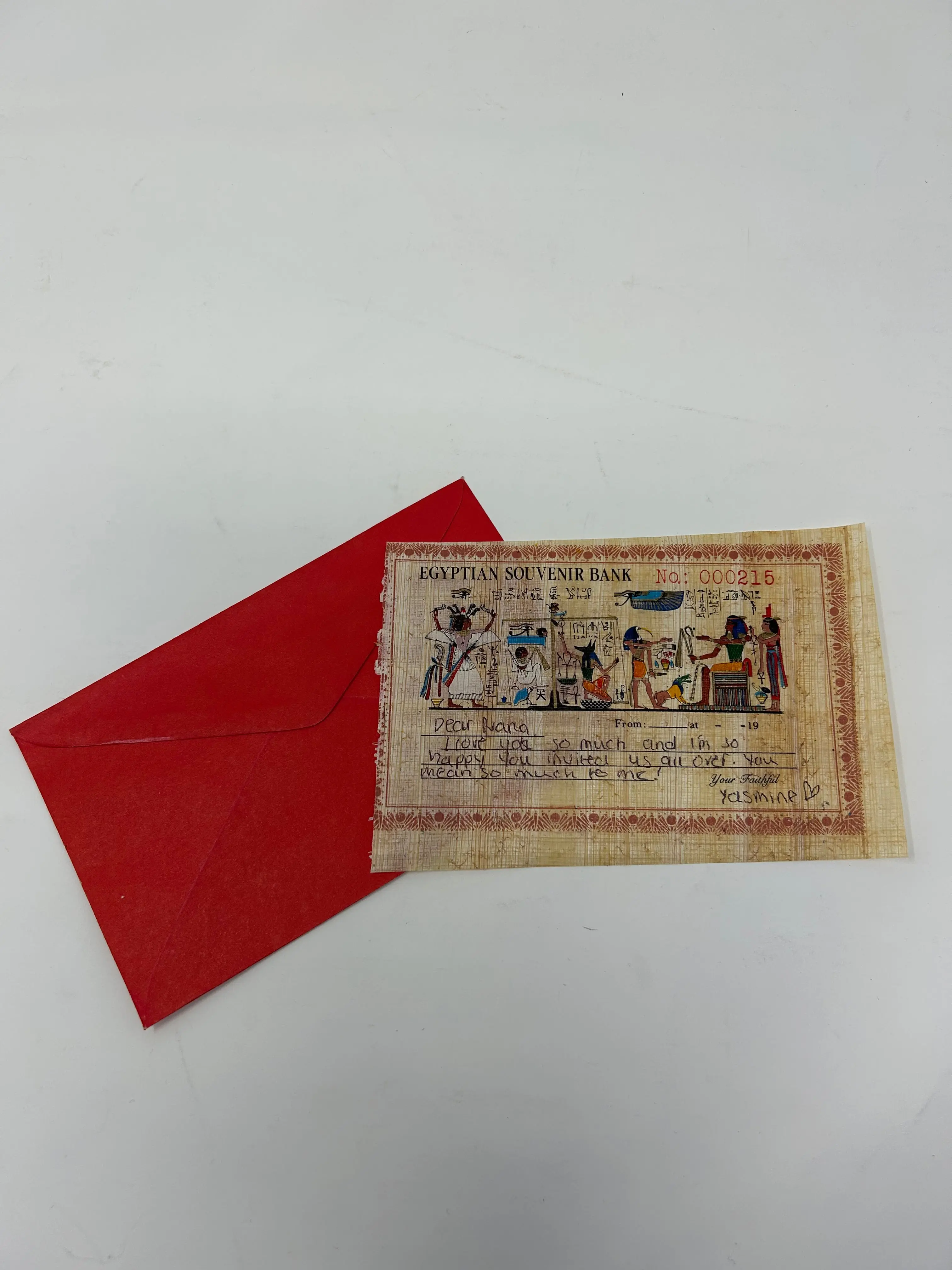 Papyrus Greeting Cards, Egyptian [AUTHENTIC] 12 assorted cards
