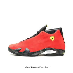 Luxury Red High-Top Sneakers Carbon Fiber Accents & Retro Style for Streetwear