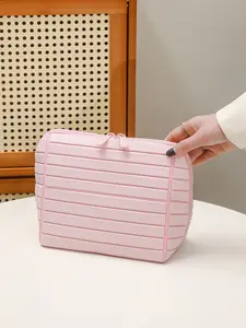 New Large Capacity Makeup Bag, Portable Skincare Cosmetic Organizer, Travel Toiletry Bag, Divided Storage, Ideal for Outdoors