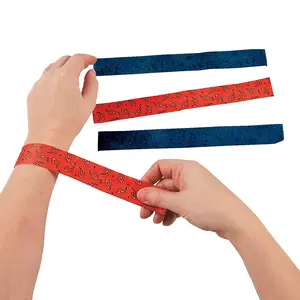 Cowboy Bandana Print Slap Bracelets - 12 Pc.