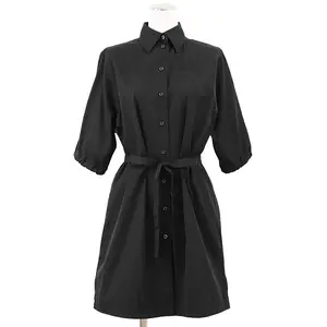Pre-owned PRADA Cotton Small Leather Goods Shirt Dress Dress