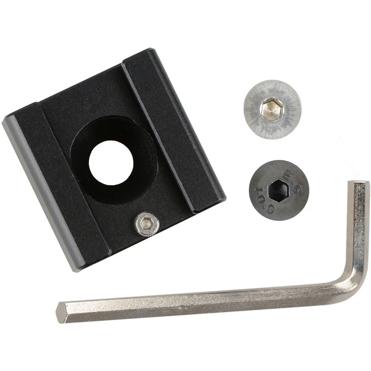 CAMVATE 1/4"-20 Mount to Shoe Adapter for Flash Light DSLR Rig, Blackmagic, Cinema Camera, Cage, Black