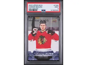 2023 Upper Deck UD Canvas Connor Bedard #C382 PSA 9