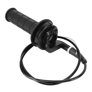 7/8" 22mm Motorcycle Grip Universal Handle Bar 1Pair Throttle Accelerator Handle Grips and Cable Set Motorbike Accessories