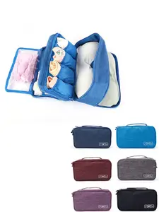 Waterproof Travel Multi-Functional Underwear Bra Storage Bag, Portable Socks Organizer, Laundry Organizer, Layered Washbag for Home, Work, Outdoor, Hotel, School