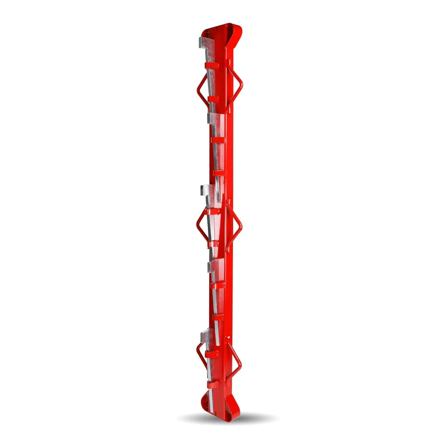 4ft Woven Wire Fence Stretcher Bar with 5 Wedges, Wire Stretcher Fence Suitable for Fixing Fences on Farms, Pastures, Garden Barriers (Red)
