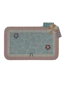 Cute Swimming Pool Needlepoint Canvas