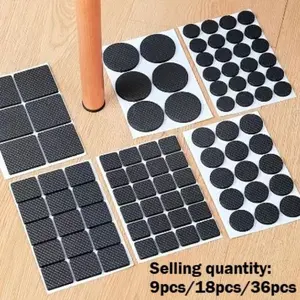 YITAP Self-Adhesive Rubber DIY Furniture Foot Pads, Furniture Protective Pads, Suitable for Table Legs, Stool and Chair Base Pads, Essential for Home and Office