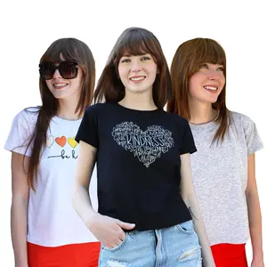 [3 Pack] Junior Girls Cute Cotton Graphic T Shirts Teen Tween Women's Casual Trendy Tee Tops